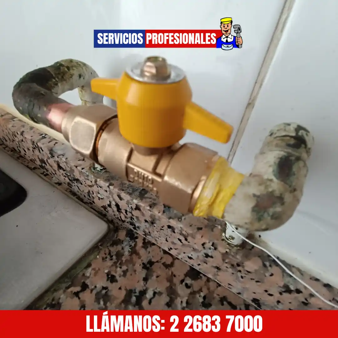Cambio de llave de paso de gas