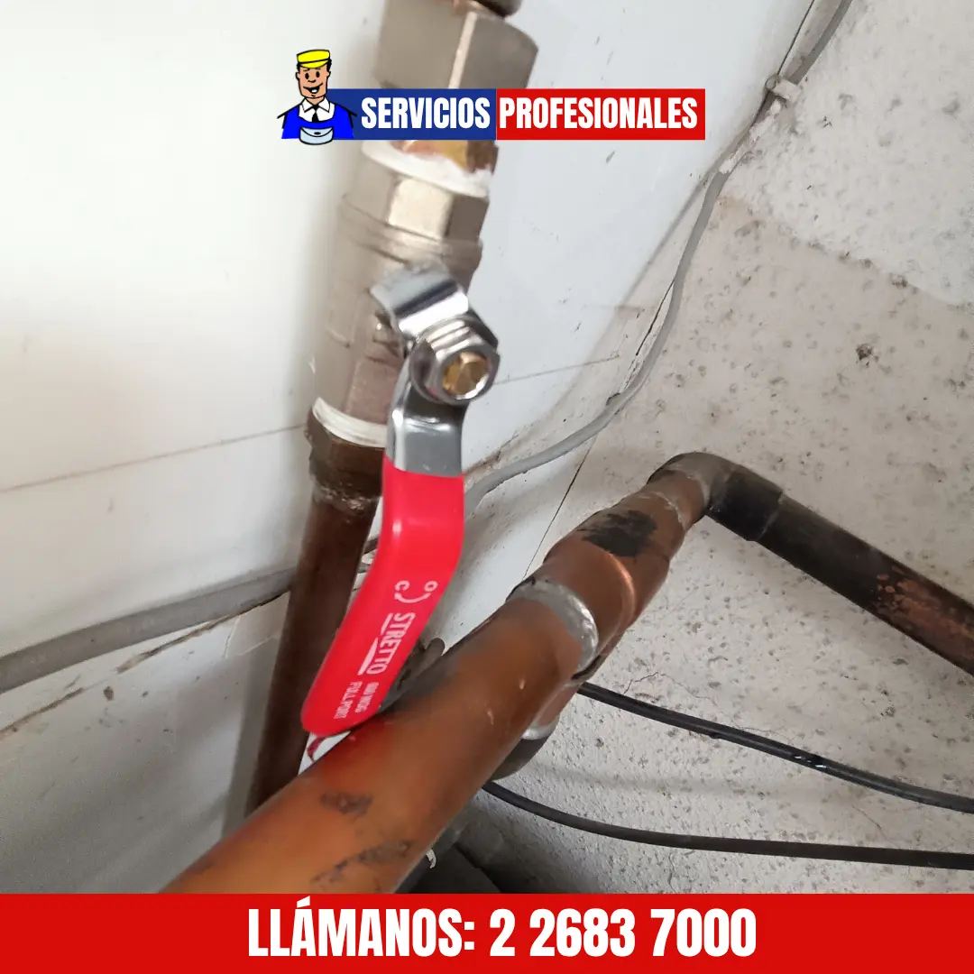 Reparación de fuga de agua en departamento de Providencia