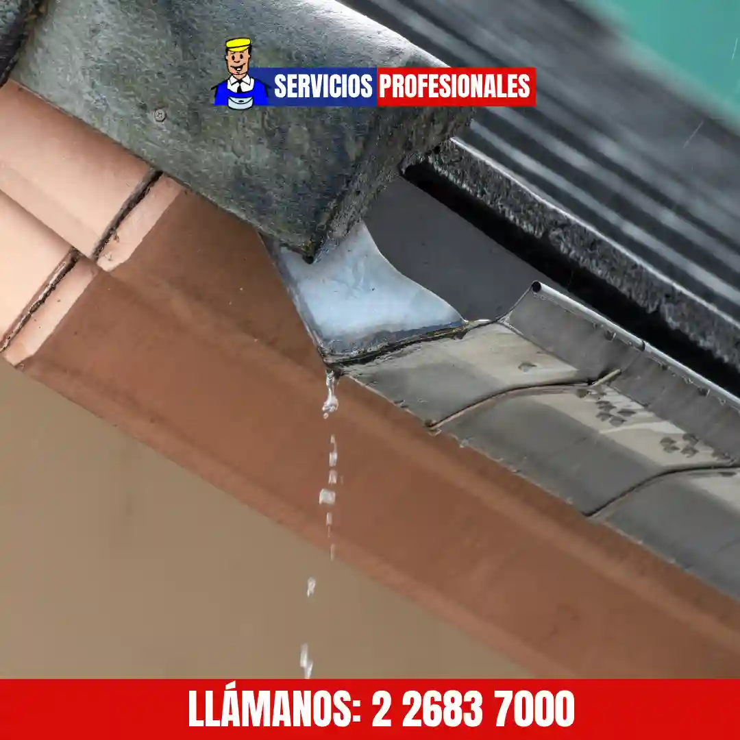 Detalle de canaletas embutidas en fachada