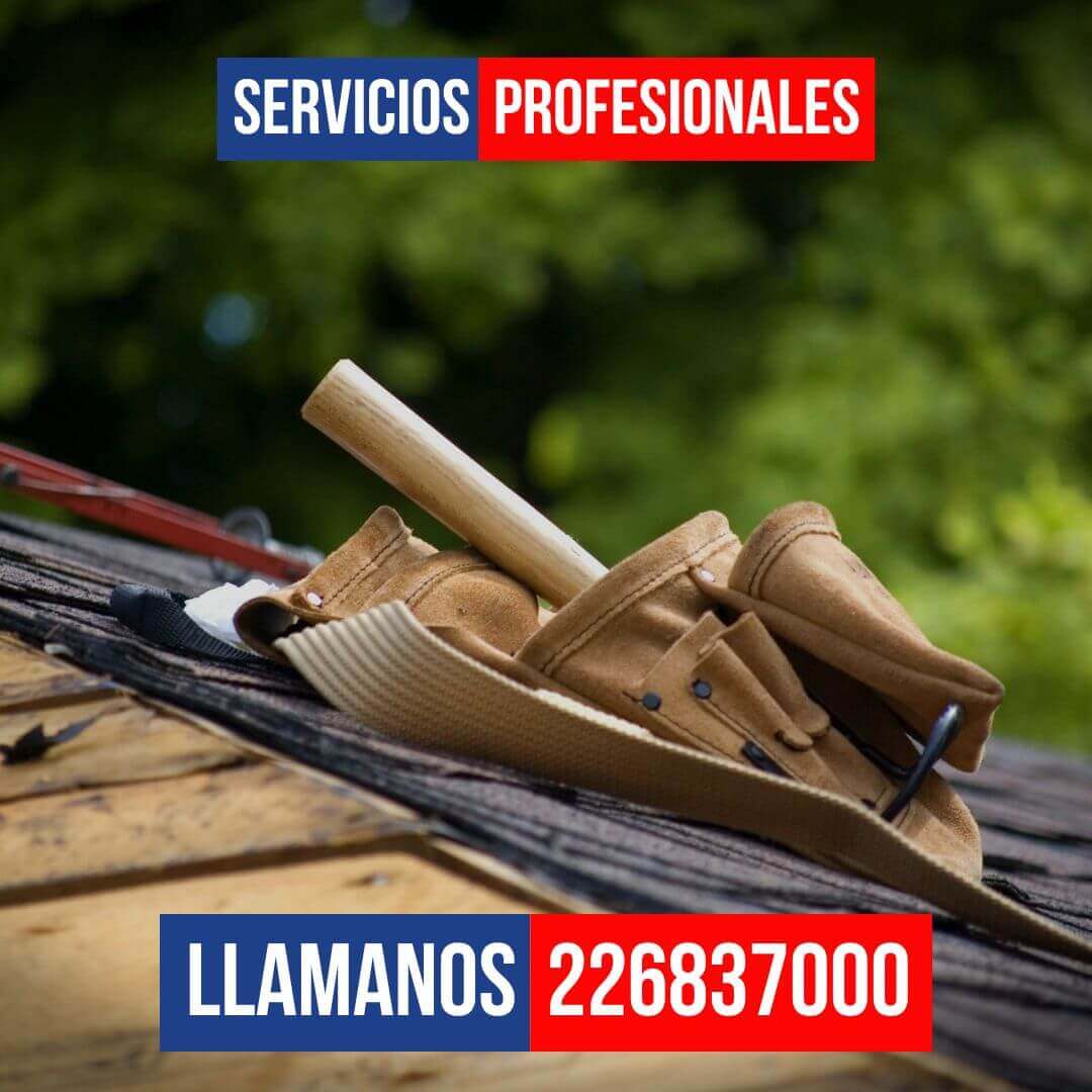 Cambio de tejas rotas en techo