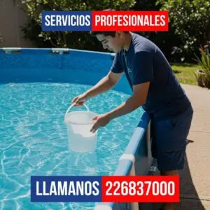 Prueba del balde para diferenciar fuga de evaporación en piscina