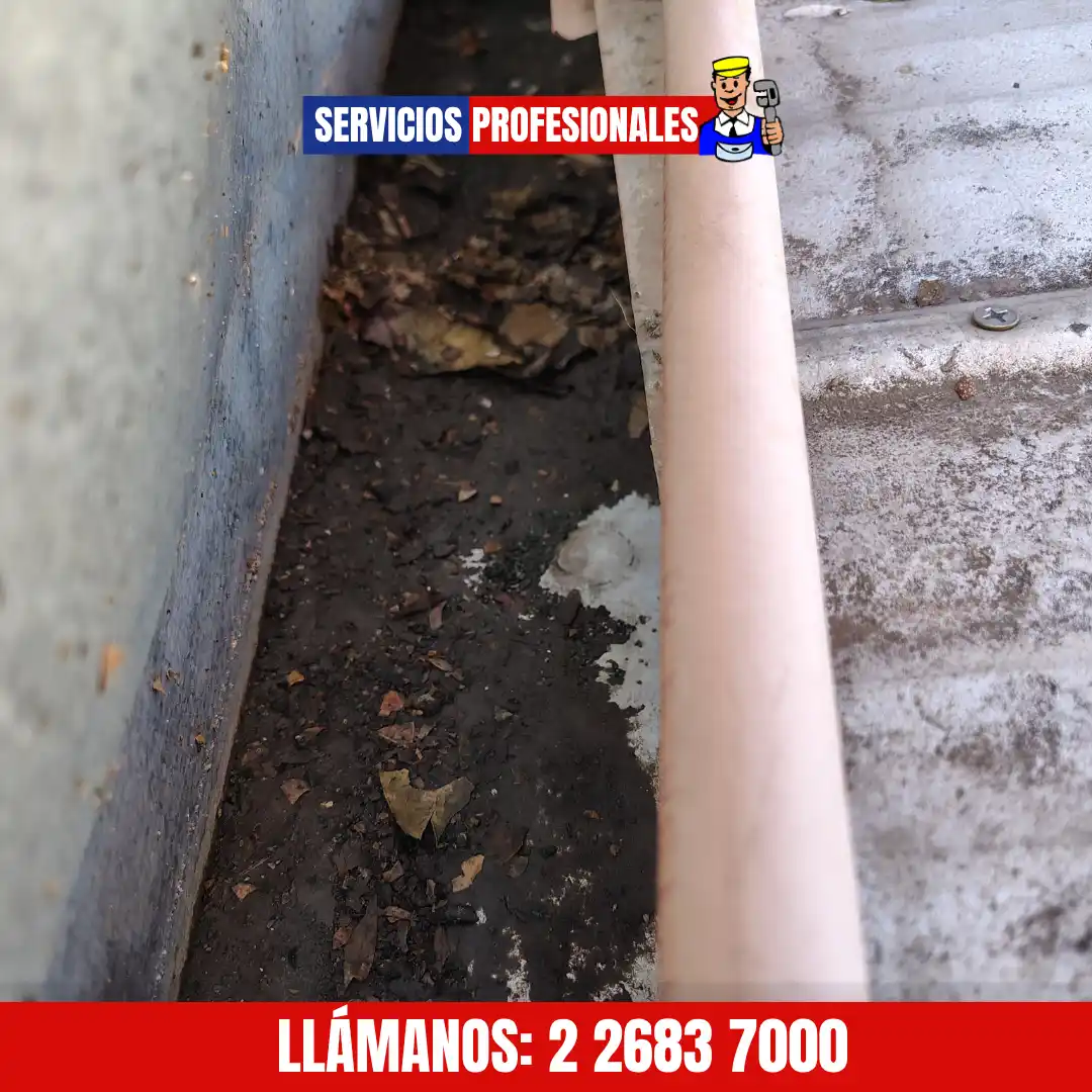 Destape de canaletas y bajantes tapados