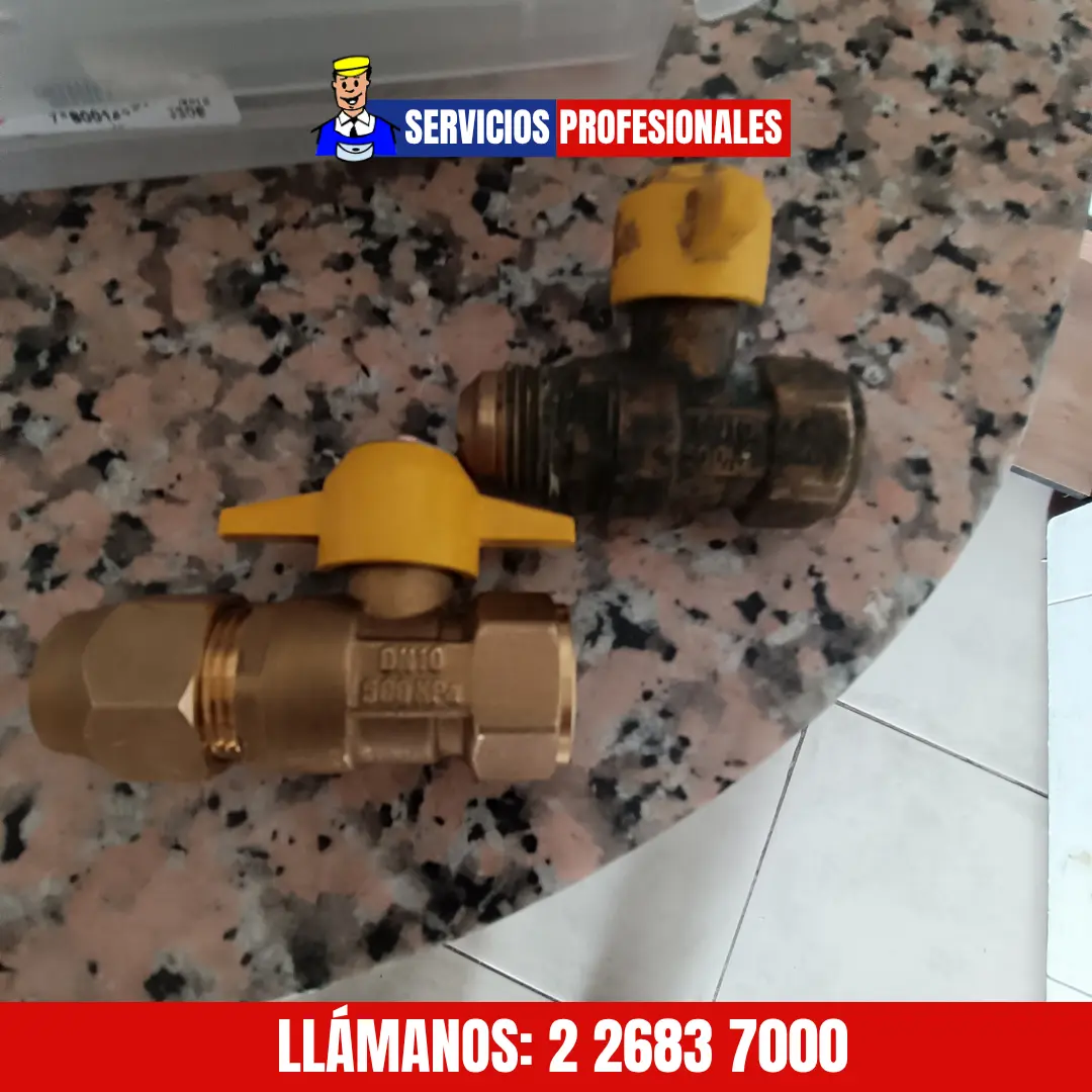 Recambio llave de paso edificio - antes