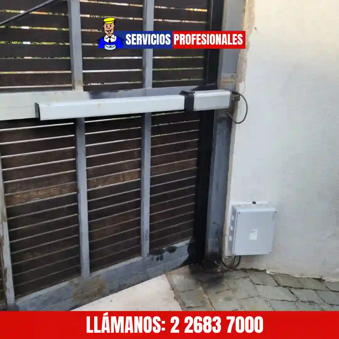 Reparación de portón batiente eléctrico en Santiago