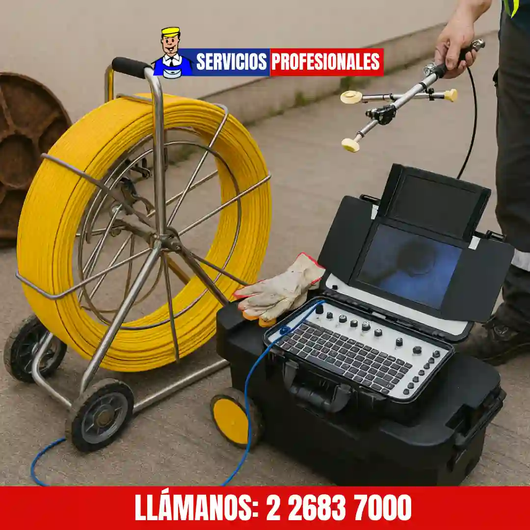 Video inspección de tuberías para analizar cañerías de cocina